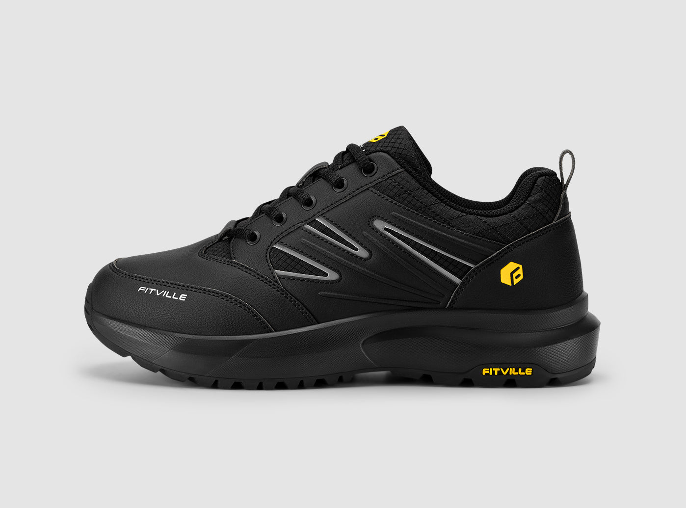 FitVille Men's Low - Top Sturdy Core Hiking Shoes V2 - 1