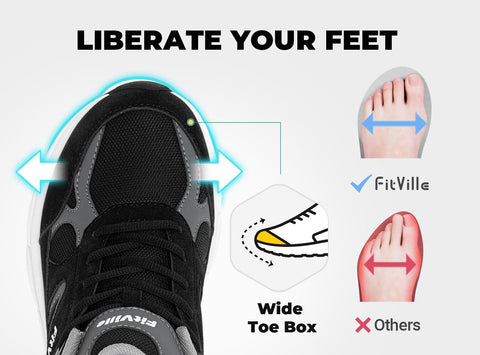 FitVille Men's Rebound Neo Walking Shoes V1 - 11