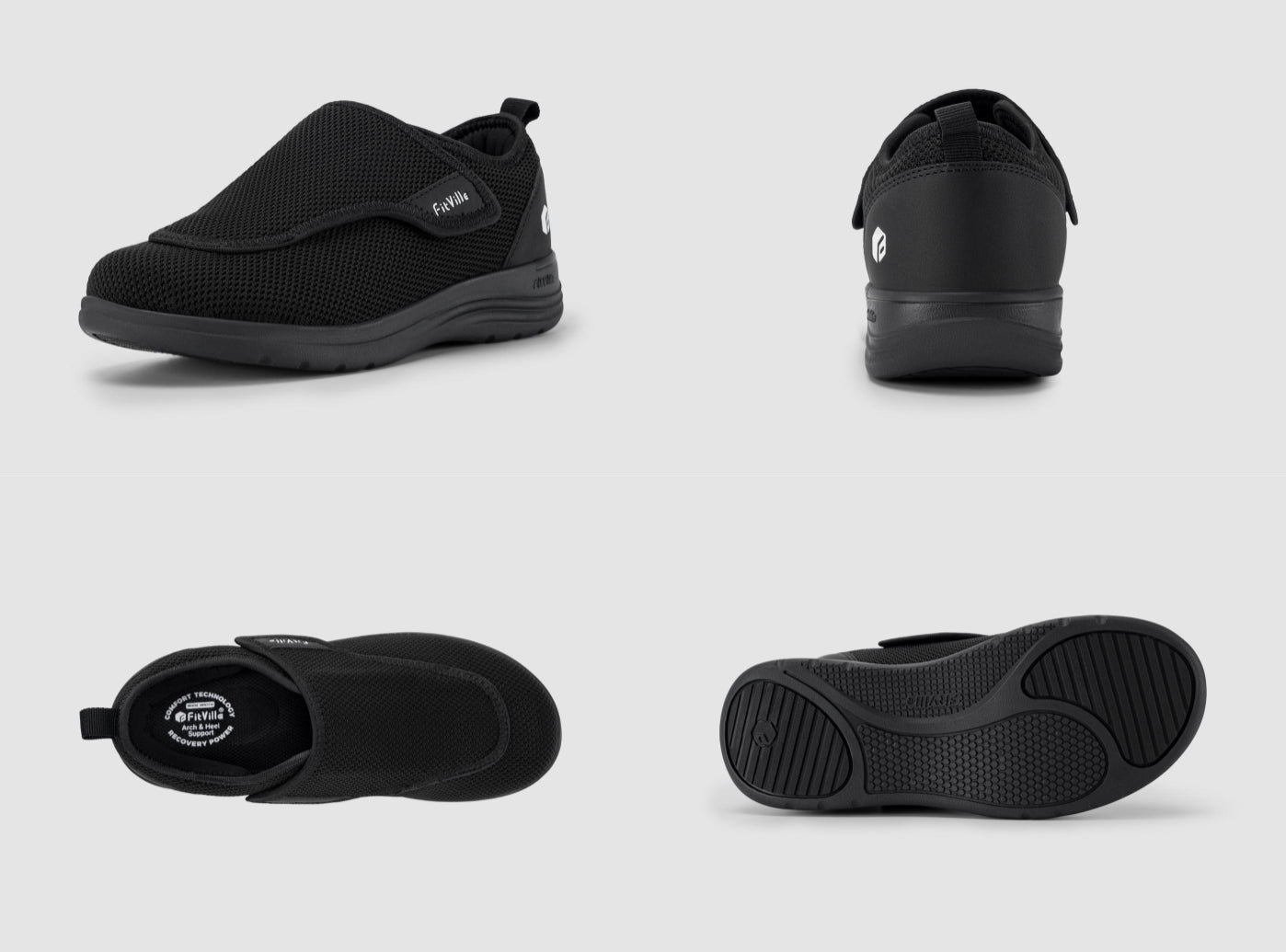 FitVille Women's EasyTop Wings Diabetic Shoes V2 - 15