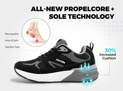 FitVille Men's Rebound Neo Walking Shoes V1 - 13