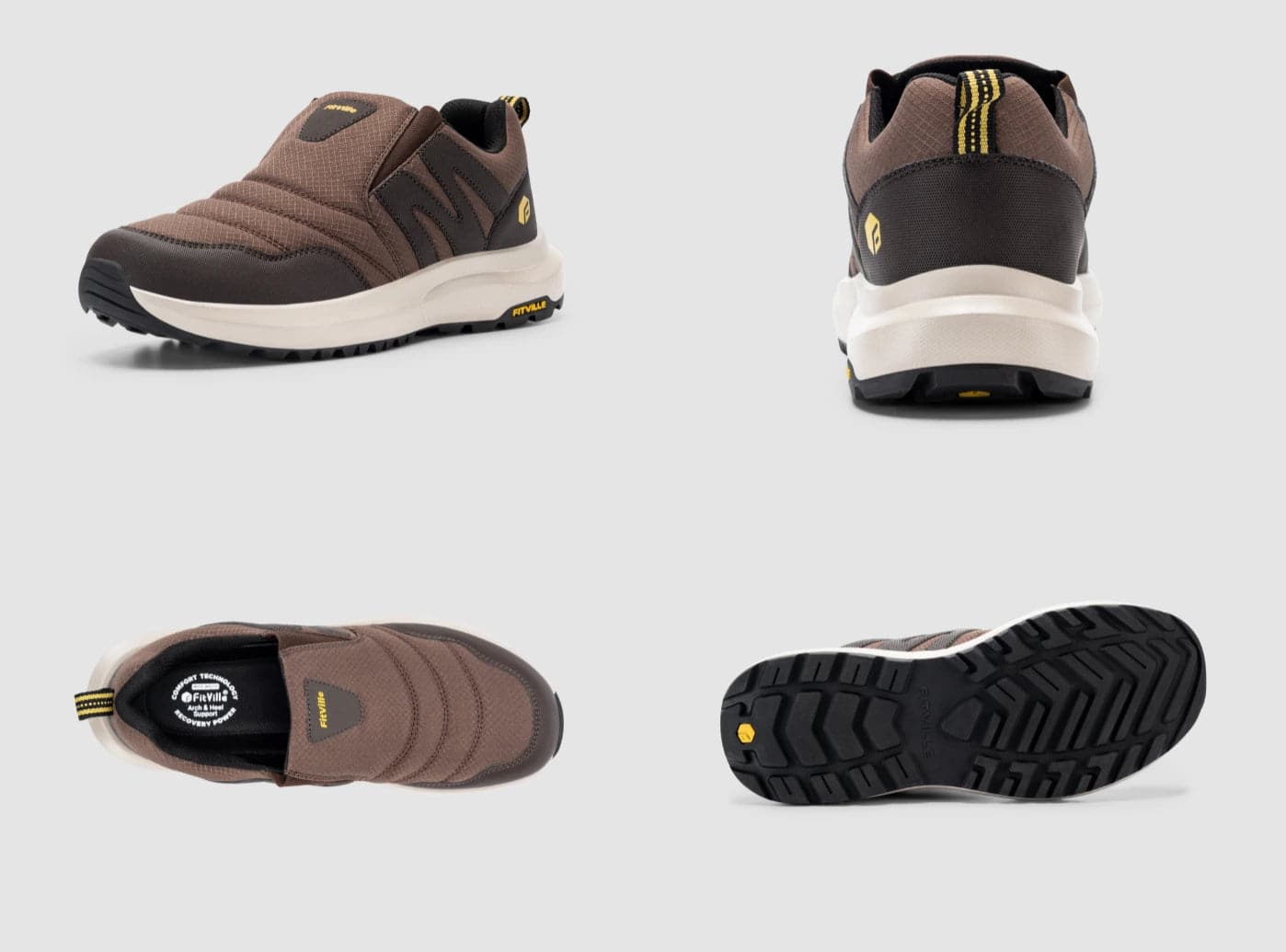 FitVille Men's Explorer Outdoor Slip - On V2 - 8