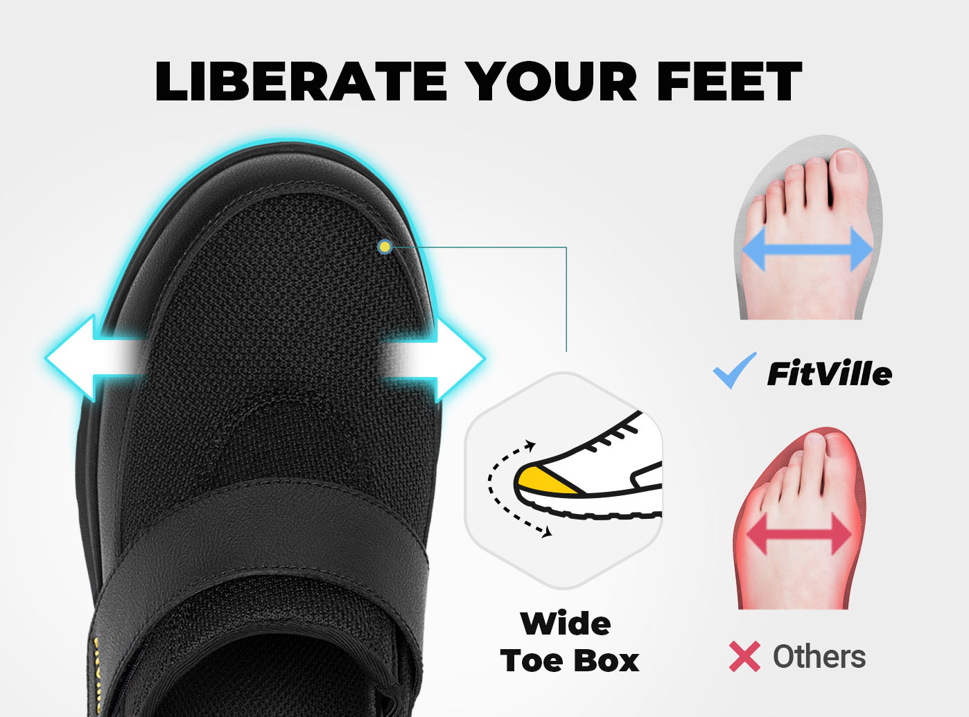 FitVille Men's EasyTop Diabetic Slipper V1 - 21