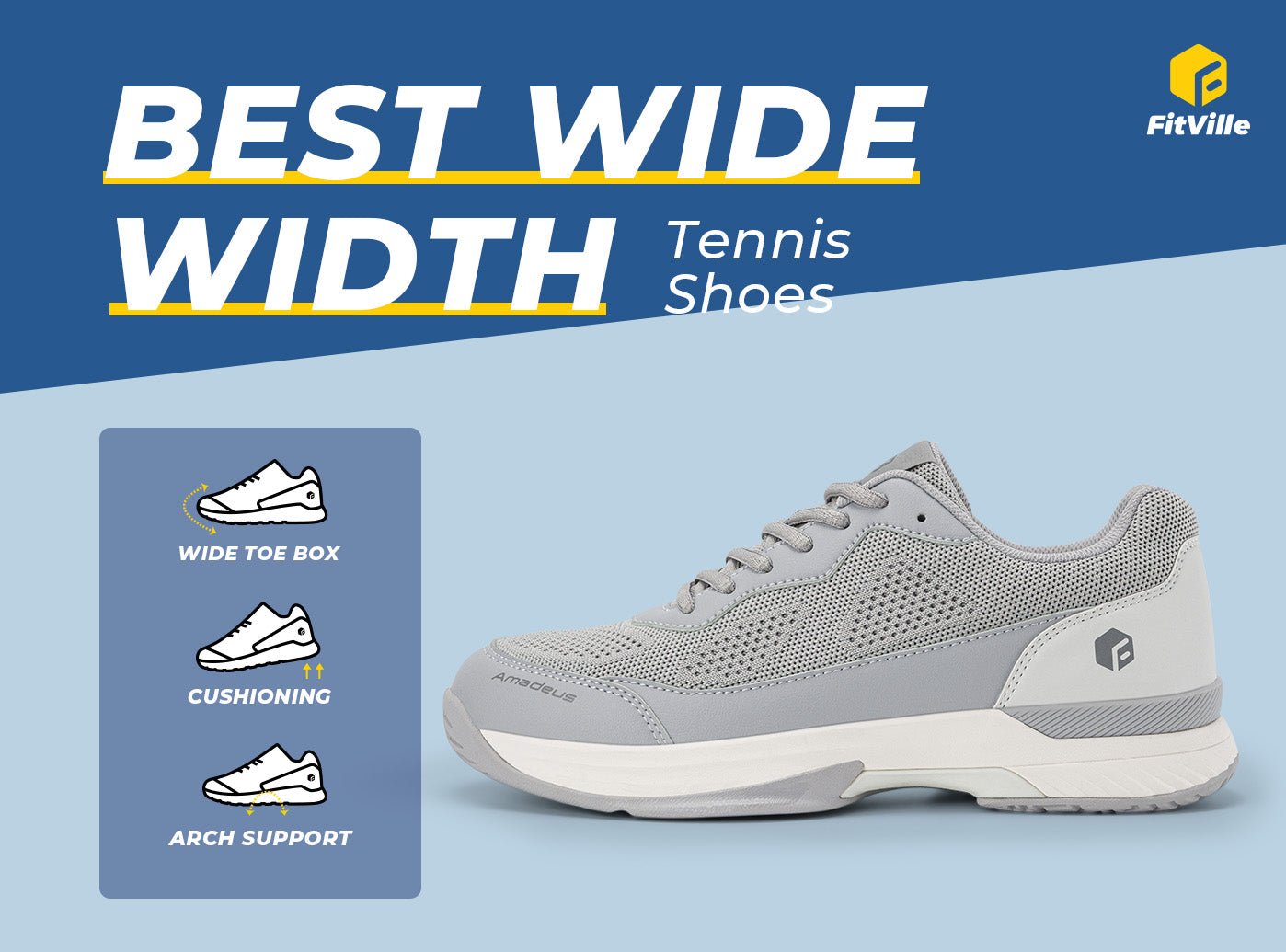 FitVille Men's Court Tennis Amadeus V2 - 26