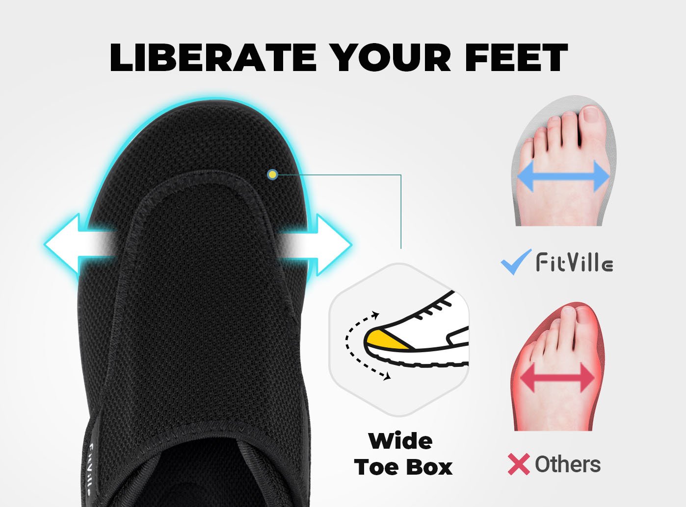 FitVille Women's EasyTop Wings Diabetic Shoes V2 - 11