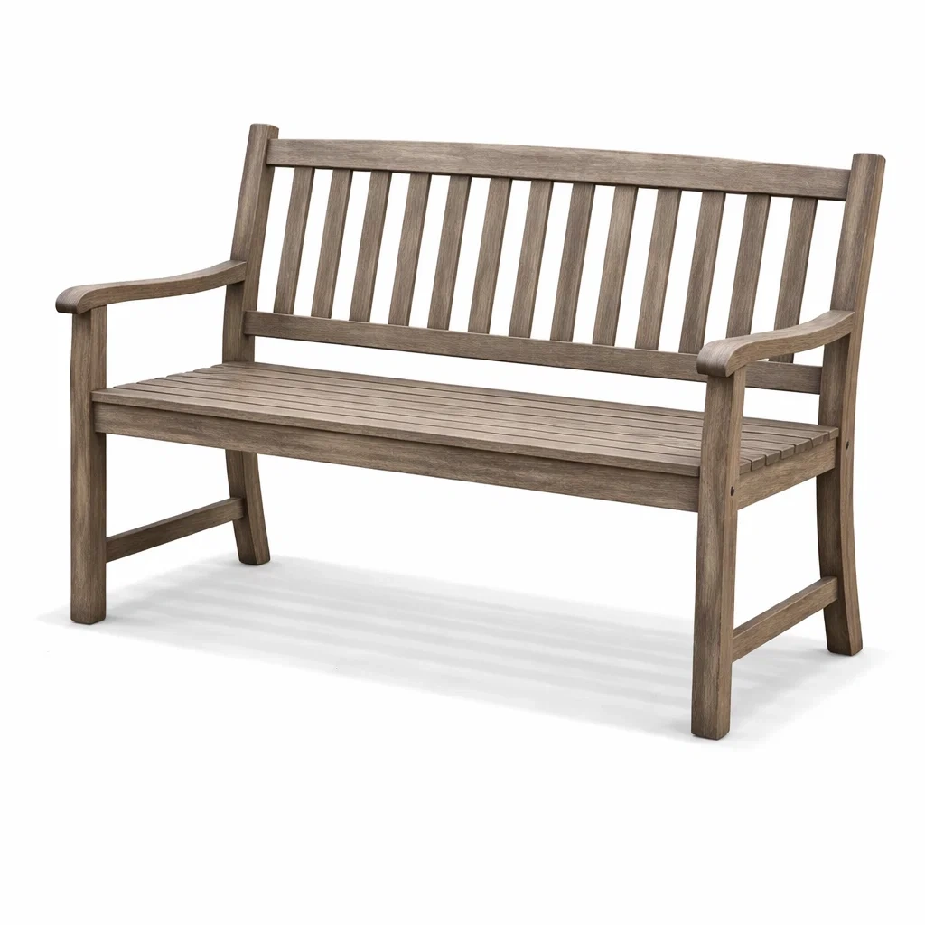 Panchina da giardino in legno massello-LUXEOASISVIBES