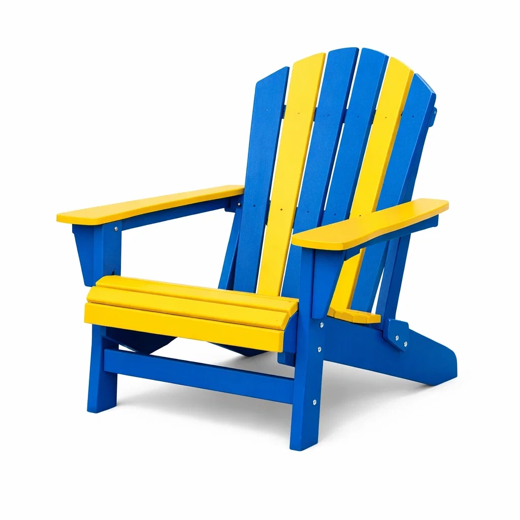 Sedia adirondack da esterno in polietilene-LUXEOASISVIBES