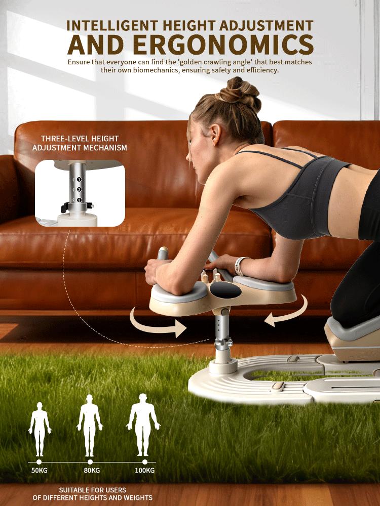 FlexiHome Crawling machine - Low-Impact Home Gym Equipment for Waist Toning, Leg Stretching & Core Activation - Ergonomic Back Protector for Pain-Free Workouts FlexiHome Crawling machine - Low-Impact Home Gym Equipment for Waist Toning, Leg Stretching & Core Activation - Ergonomic Back Protector for Pain-Free Workouts