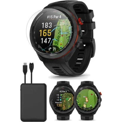 ⊙Spring Sale⛳S70 (White, 42mm) Golf GPS Watch Bundle