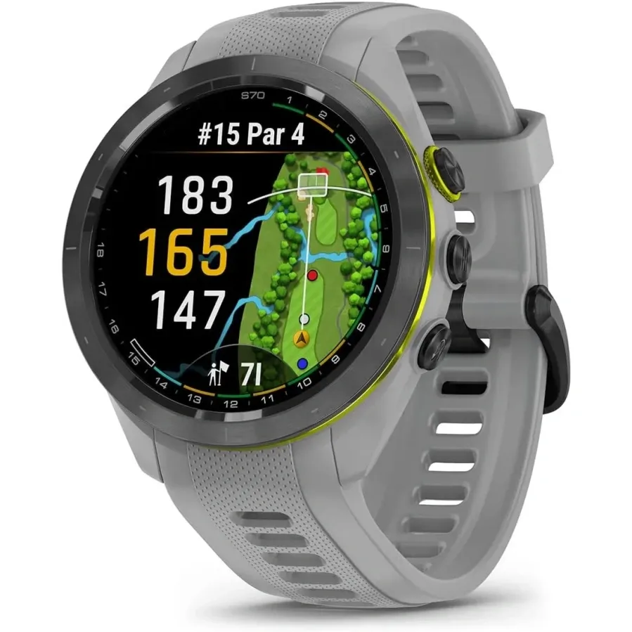 ⊙Spring Sale⛳S70 (White, 42mm) Golf GPS Watch Bundle