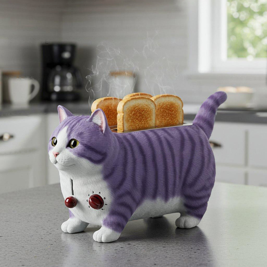 Spring Sale💥Purr-fect Toast Every Time: 7-Color Cat Toaster