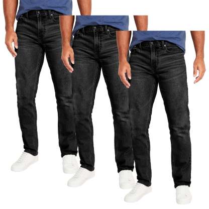 ⚡𝐁𝐢𝐠 𝐂𝐥𝐞𝐚𝐫𝐚𝐧𝐜𝐞🌞Men's 3-Pack Rebar M4 Relaxed DuraStretch Basic Jeans