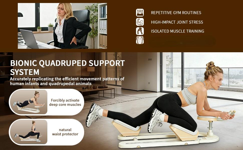 FlexiHome Crawling machine - Low-Impact Home Gym Equipment for Waist Toning, Leg Stretching & Core Activation - Ergonomic Back Protector for Pain-Free Workouts FlexiHome Crawling machine - Low-Impact Home Gym Equipment for Waist Toning, Leg Stretching & Core Activation - Ergonomic Back Protector for Pain-Free Workouts