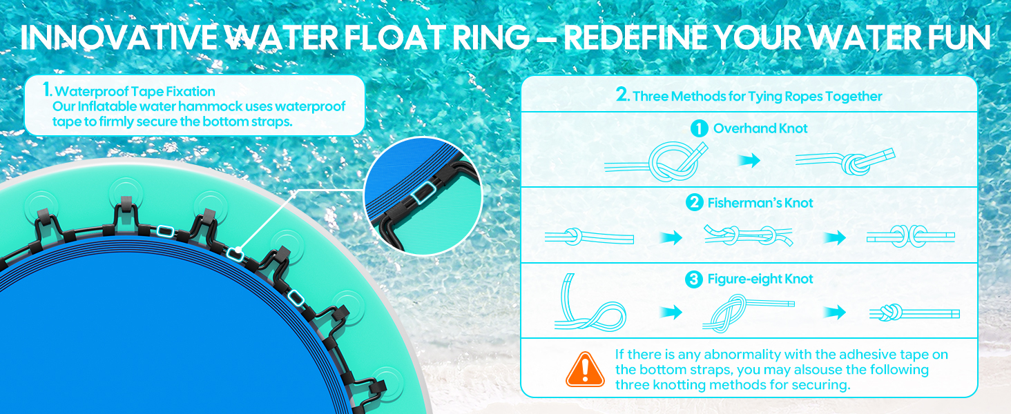 Different methods to firmly secure ropes