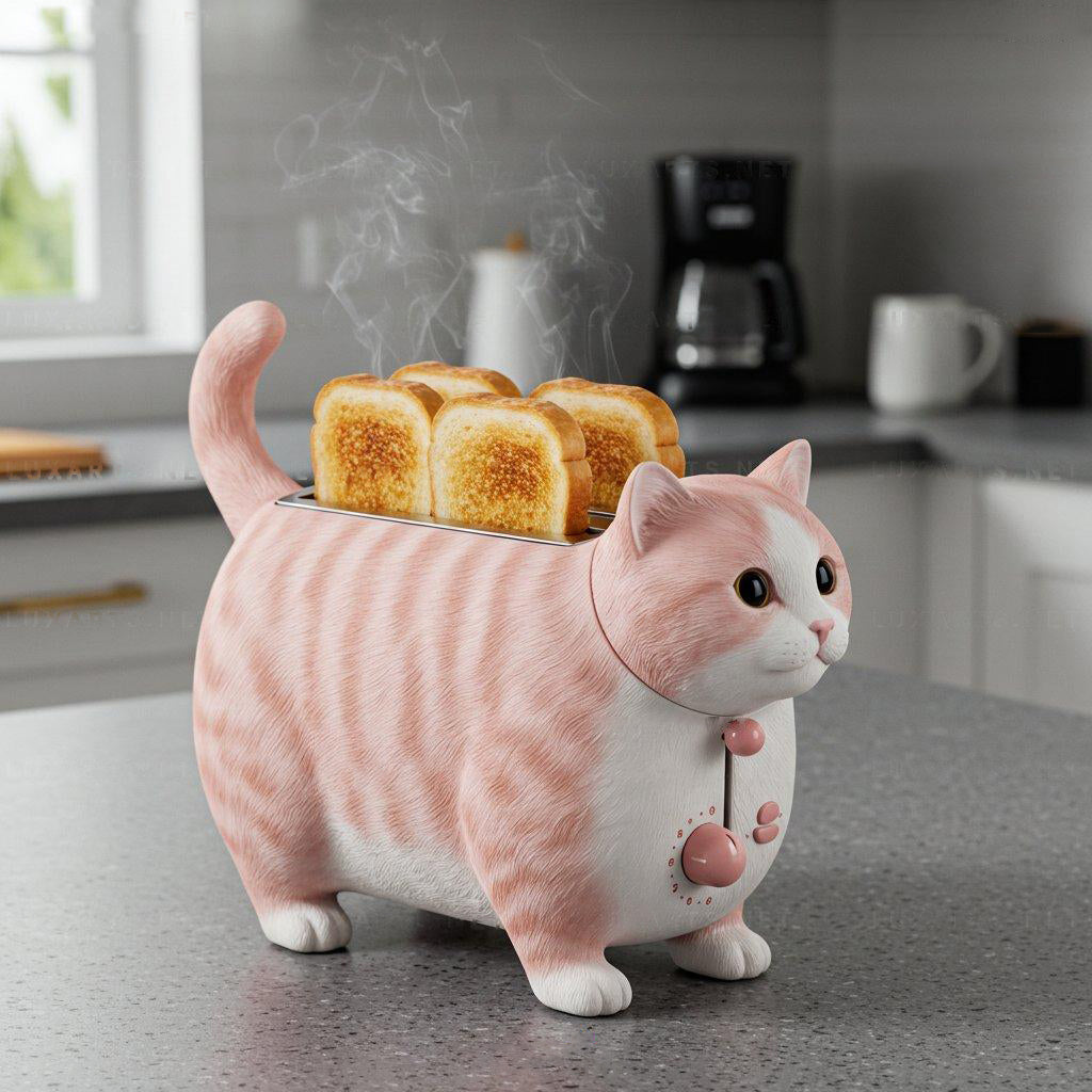 Spring Sale💥Purr-fect Toast Every Time: 7-Color Cat Toaster