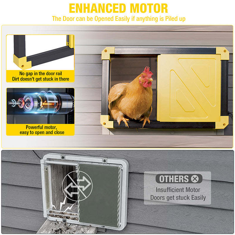 Wooden Chicken Coop on Wheels AIR23, Backyard Chicken Cage for 2-3 Hens