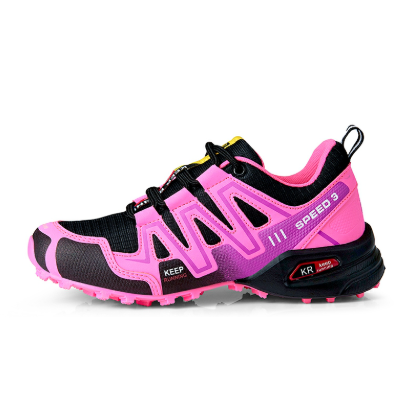 Cross-Border Foreign Trade Mountaineering Men'S Shoes Cross-Country Running Shoes Solomon Travel Mountaineering Shoes Hiking Shoes Breathable Large Size Women'S Shoes