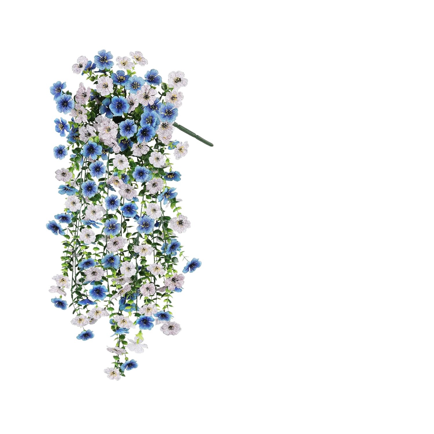 Outdoor UV-resistant eucalyptus and violet arrangement—suitable for home gardens, walls, porches, and party decorations.