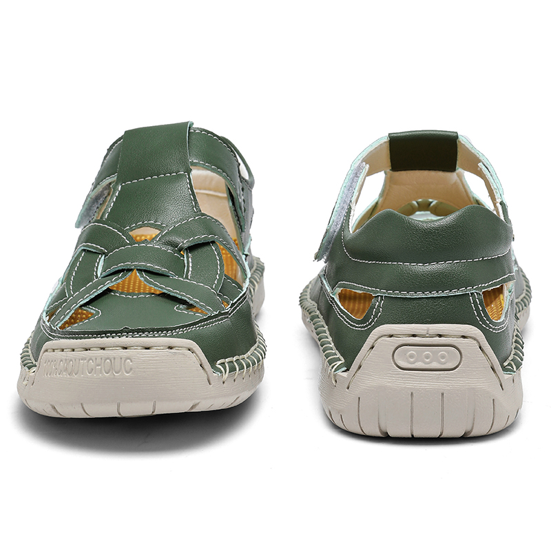 ✨ 2026 New Trendy Design：Chic closed-toe Roman style , perfect for summer fashion，Lightweight Non-Slip Summer Flat Shoes