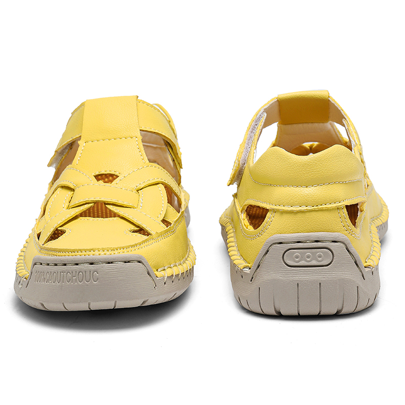 ✨ 2026 New Trendy Design：Chic closed-toe Roman style , perfect for summer fashion，Lightweight Non-Slip Summer Flat Shoes