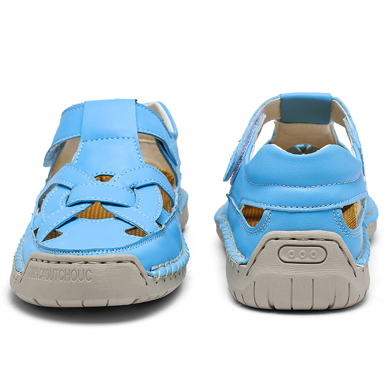 ✨ 2026 New Trendy Design：Chic closed-toe Roman style , perfect for summer fashion，Lightweight Non-Slip Summer Flat Shoes