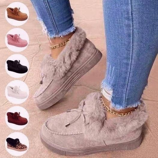 Last Day 70% OFF - 🔥Women's Boots Round Head Thick Sole Orthopedic Arch-Support Thick Warm Cotton Shoes