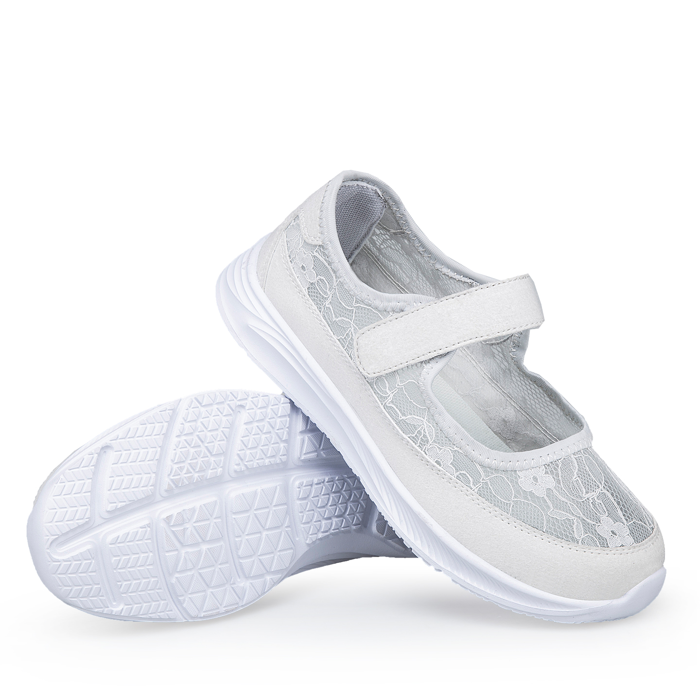 🔥Last Day 60% OFF🔥Women's Lace Mary Jane Walking Shoes - Soft Sole Breathable Comfortable Summer Flats