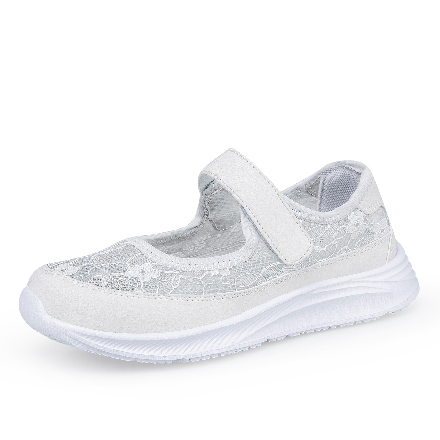 🔥Last Day 60% OFF🔥Women's Lace Mary Jane Walking Shoes - Soft Sole Breathable Comfortable Summer Flats