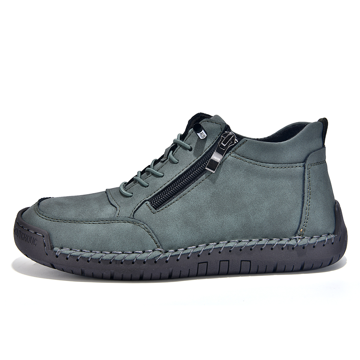  🔥Last Day 70% OFF🔥Men's Side-Zip Leather Ankle Boots - Soft Sole Casual Martin Style Shoes