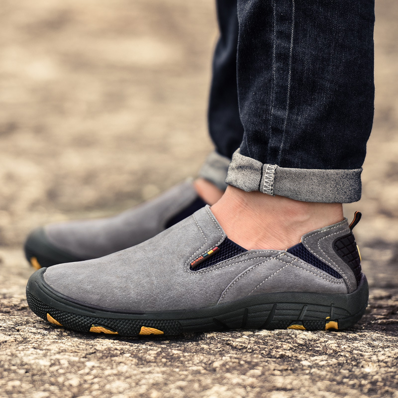 Large Size Slip-On Casual Sports Large Size Cross-Border Men'S Outdoor Travel Hiking Shoes 