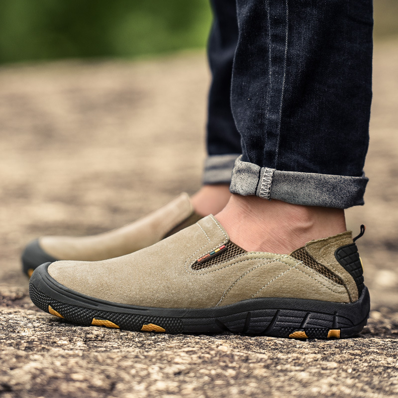 Large Size Slip-On Casual Sports Large Size Cross-Border Men'S Outdoor Travel Hiking Shoes 