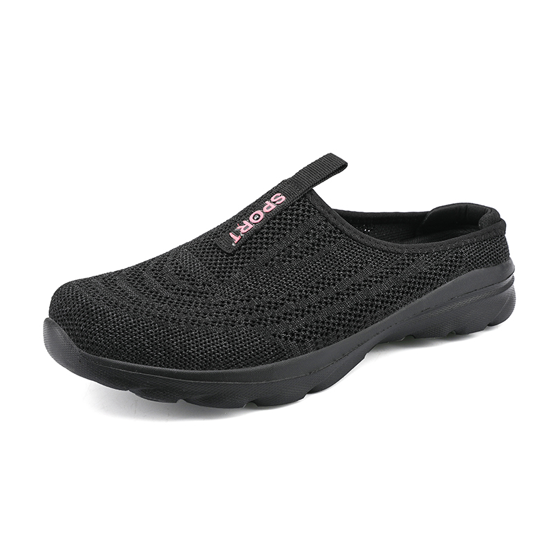 🌸🎉 Trendy Must-Have! Only a Few Left! ✨🥿💫Women's Hiking Lightweight Breathable Non-slip Knitted Flat Thick-soled Slip-on Walking Neuropathy Shoes