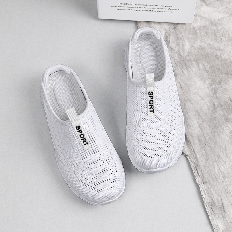🌸🎉 Trendy Must-Have! Only a Few Left! ✨🥿💫Women's Hiking Lightweight Breathable Non-slip Knitted Flat Thick-soled Slip-on Walking Neuropathy Shoes