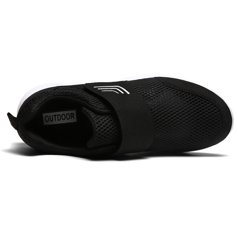 Women's Casual Comfort Walking Shoes Ultralight Flats Non-Slip Hook & Loop Fashion Sneakers