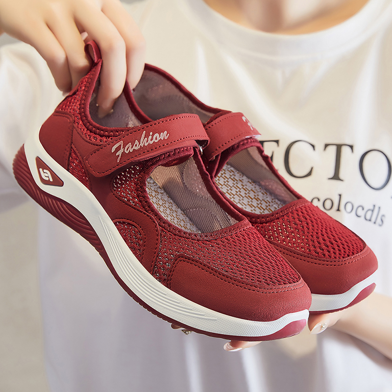 Women's Woven Orthopedic Breathable Soft Shoes Outdoor Comfort Casual Fashion Sneakers Slip on Diabetic Foam Shoes Arch Support