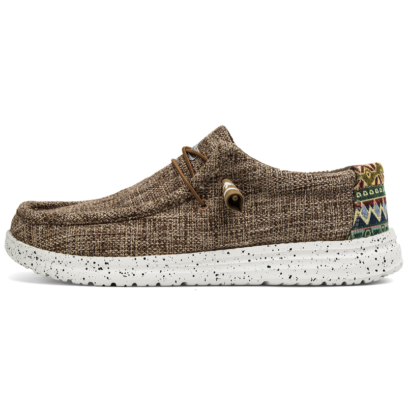 The Brand'S Same Style Slip-On Loafers For Men And Women, Canvas Casual Shoes, High-Elastic Cork Insoles, Cross-Border Best-Selling Loafers