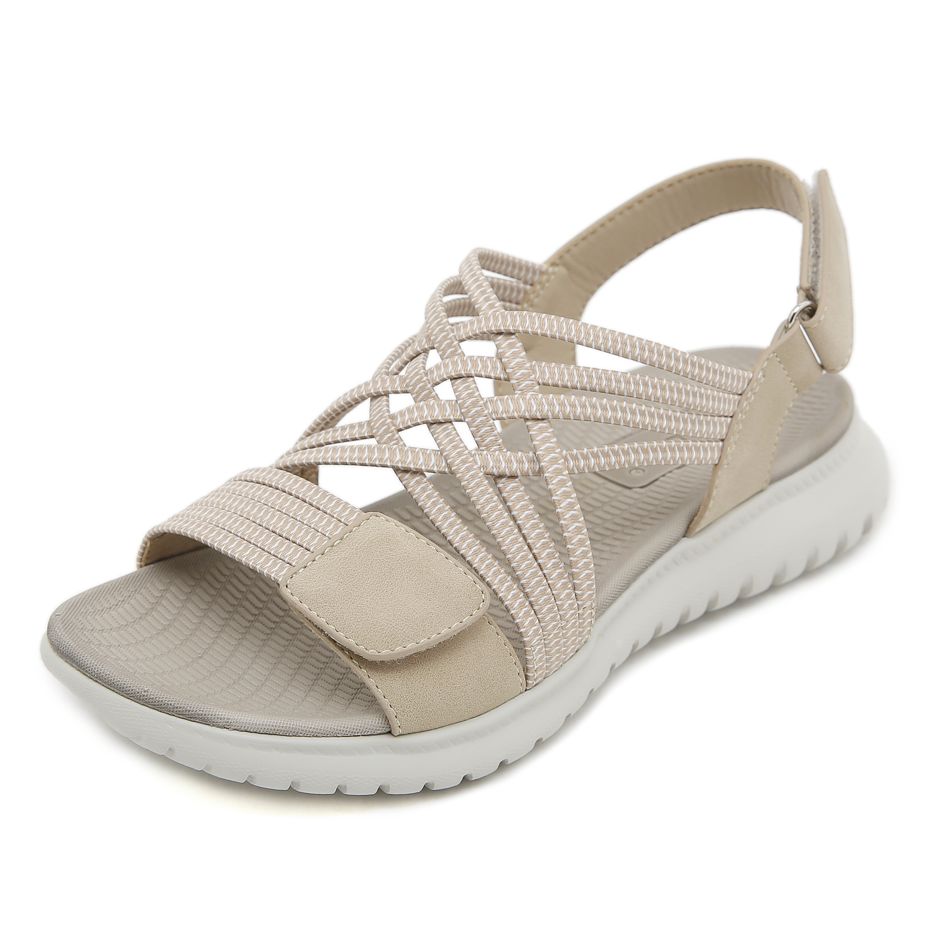 1109-A10 Amazon 2026 Summer New Sandals Women'S Lightweight Sports Style Comfortable Elastic Large Size Sandals
