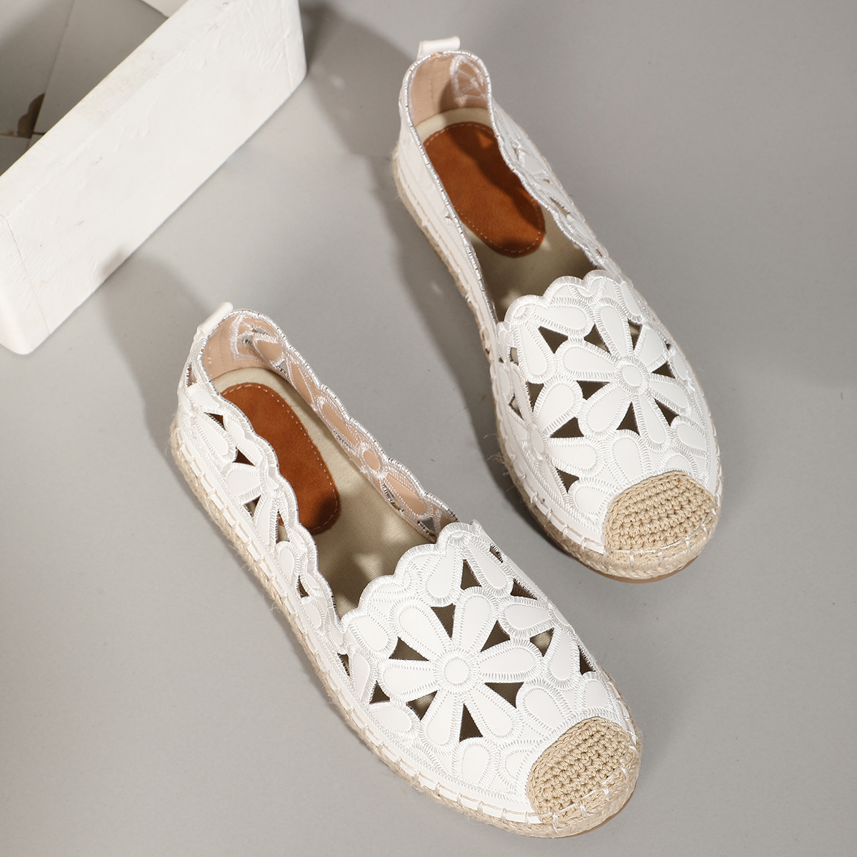 Casual Vacation Straw Sole Flats for Women's All-Day Comfort