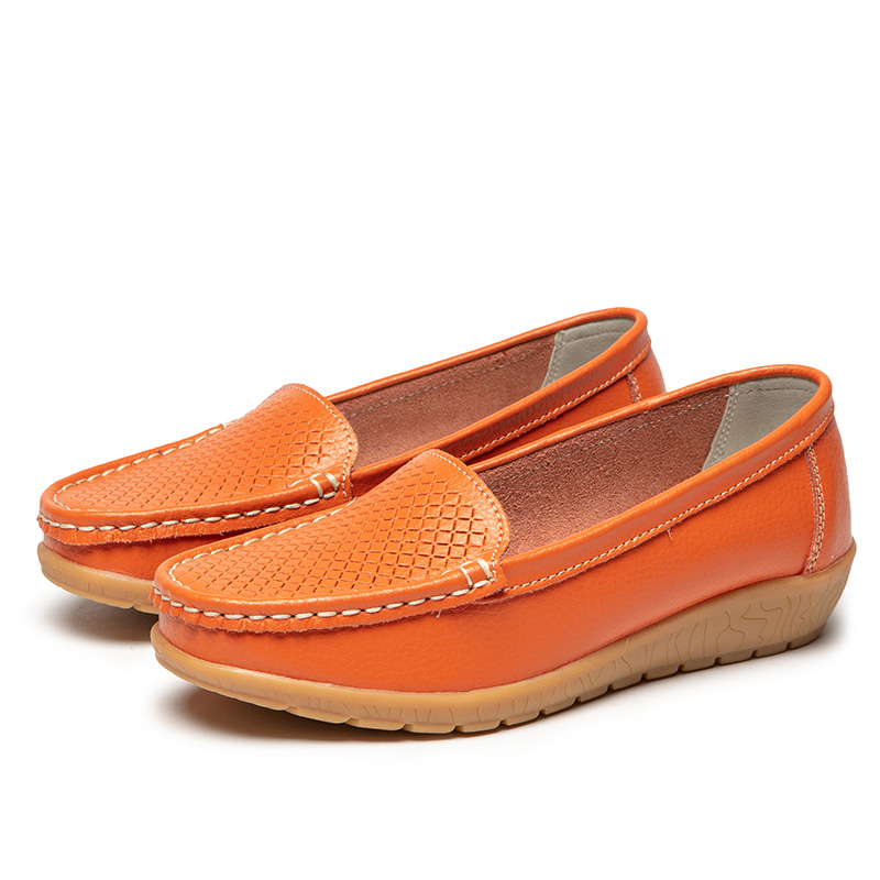 New Summer And Autumn Loafers, Casual Shoes, Beanie Shoes, Large Size Women'S Shoes, Wedge Heels, Middle-Aged And Elderly Mother'S Shoes, Women'S Single Shoes, Cowhide Shoes