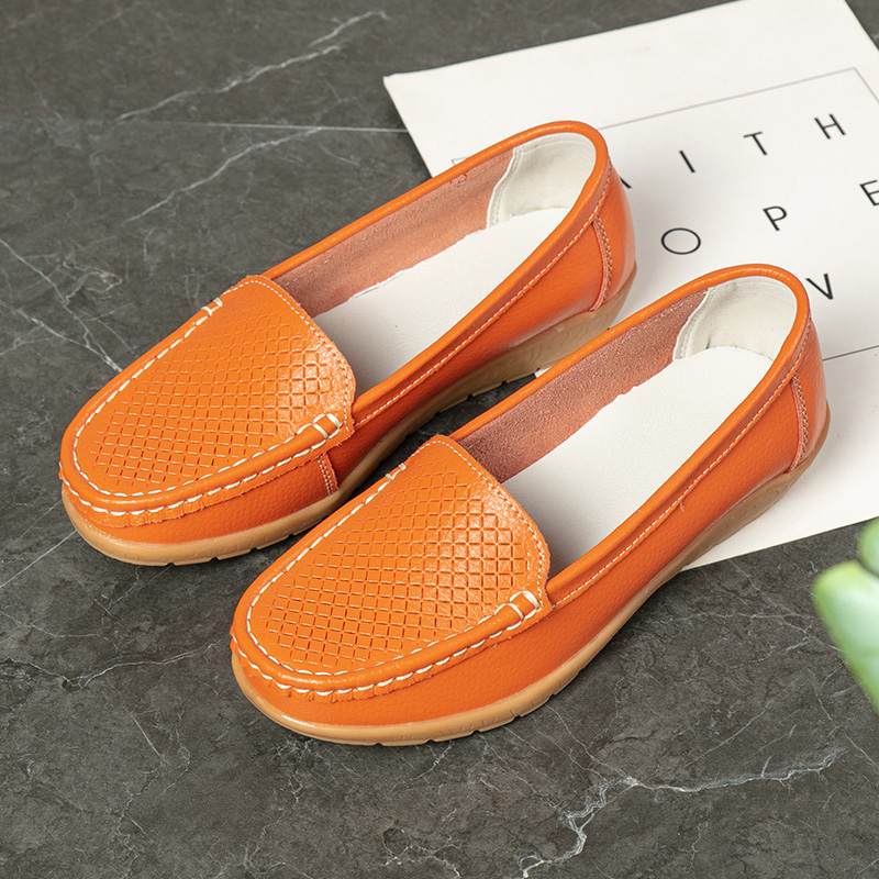 New Summer And Autumn Loafers, Casual Shoes, Beanie Shoes, Large Size Women'S Shoes, Wedge Heels, Middle-Aged And Elderly Mother'S Shoes, Women'S Single Shoes, Cowhide Shoes