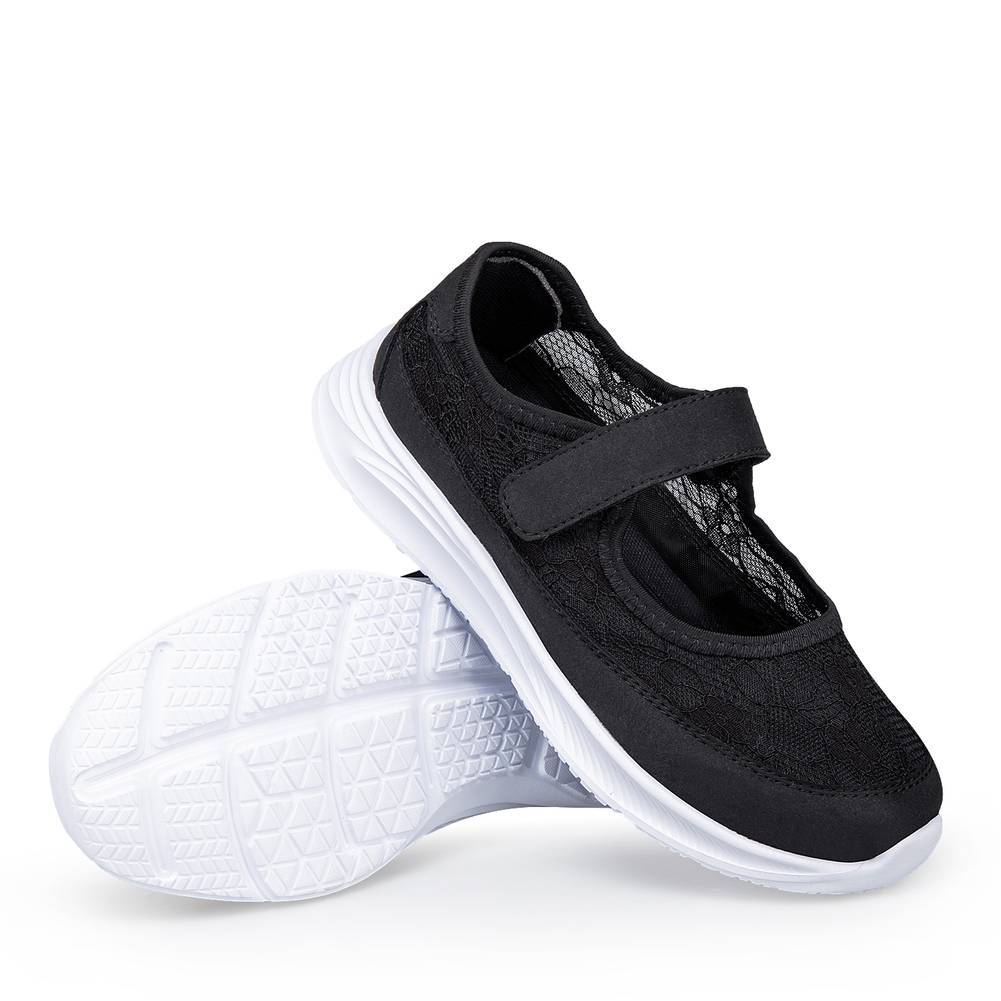 🔥Last Day 60% OFF🔥Women's Lace Mary Jane Walking Shoes - Soft Sole Breathable Comfortable Summer Flats