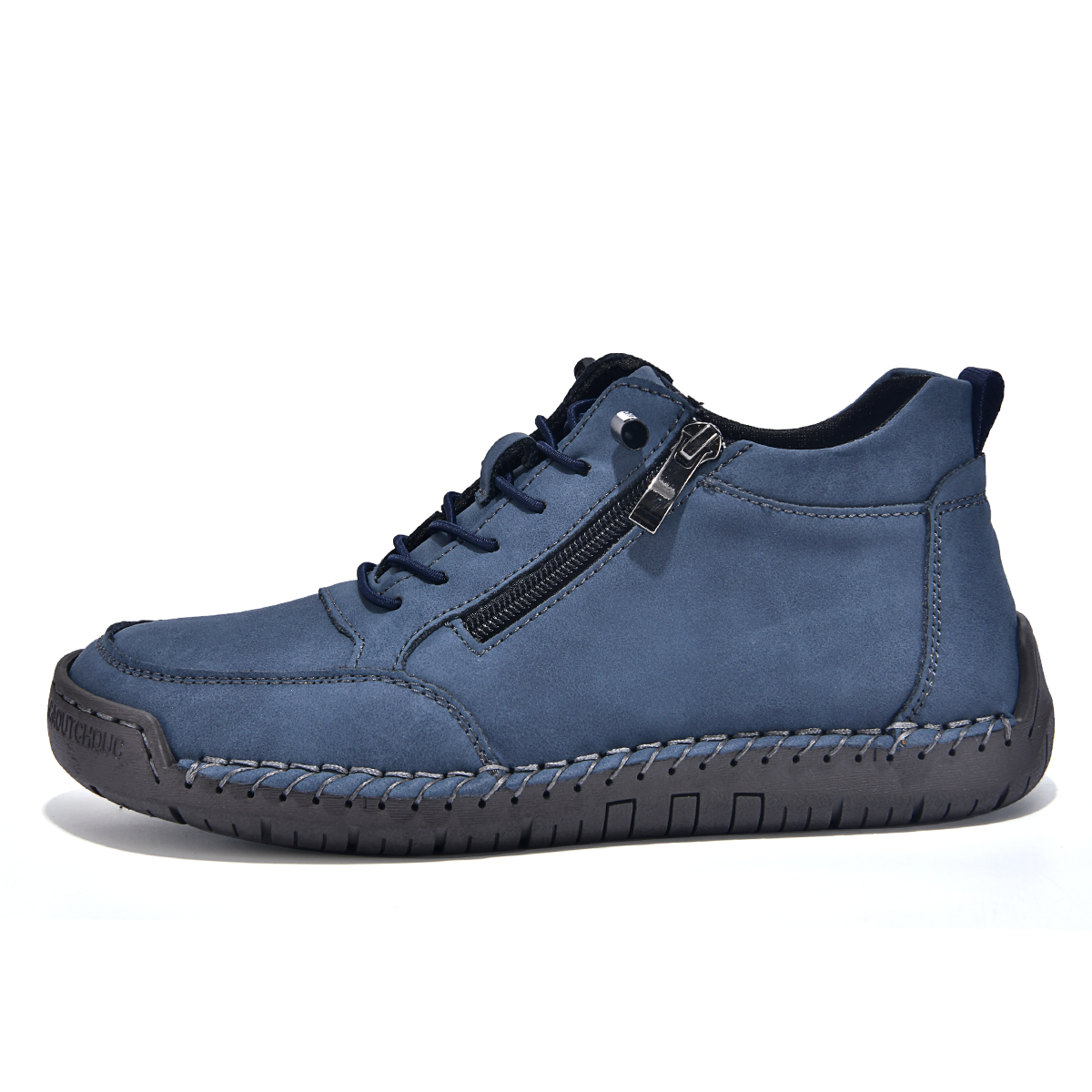  🔥Last Day 70% OFF🔥Men's Side-Zip Leather Ankle Boots - Soft Sole Casual Martin Style Shoes