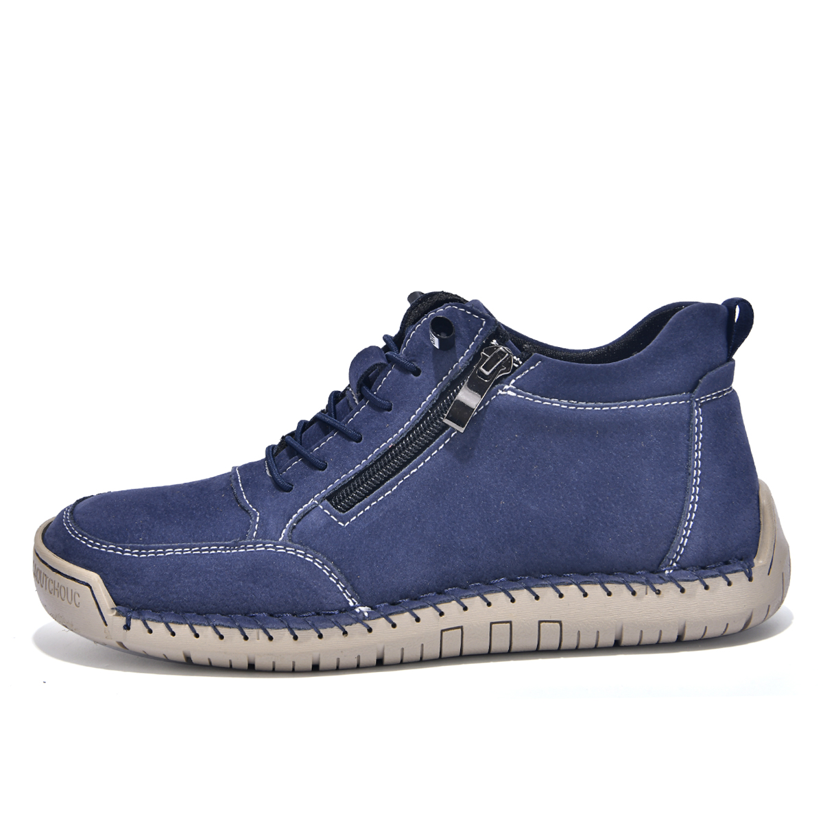  🔥Last Day 70% OFF🔥Men's Side-Zip Leather Ankle Boots - Soft Sole Casual Martin Style Shoes