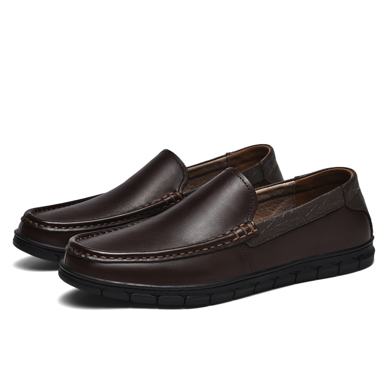 🔥Last Day 60% OFF🔥Men's Genuine Leather Slip-On Loafers - Comfortable Casual Driving Shoes