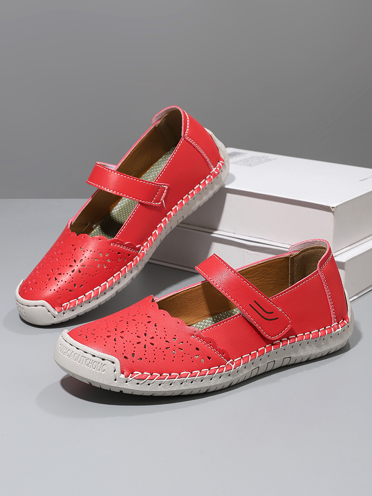 Cross-Border Mary Jane Sandals Amazon Large Size Women'S Shoes Outdoor Casual Shoes Summer Mom Shoes Velcro Single Shoes