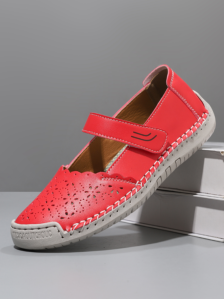 Cross-Border Mary Jane Sandals Amazon Large Size Women'S Shoes Outdoor Casual Shoes Summer Mom Shoes Velcro Single Shoes