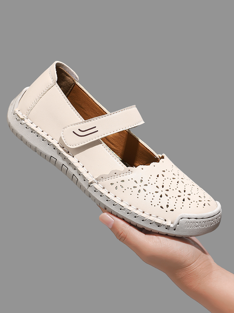 Cross-Border Mary Jane Sandals Amazon Large Size Women'S Shoes Outdoor Casual Shoes Summer Mom Shoes Velcro Single Shoes
