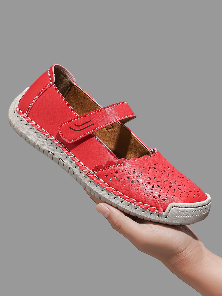 Cross-Border Mary Jane Sandals Amazon Large Size Women'S Shoes Outdoor Casual Shoes Summer Mom Shoes Velcro Single Shoes