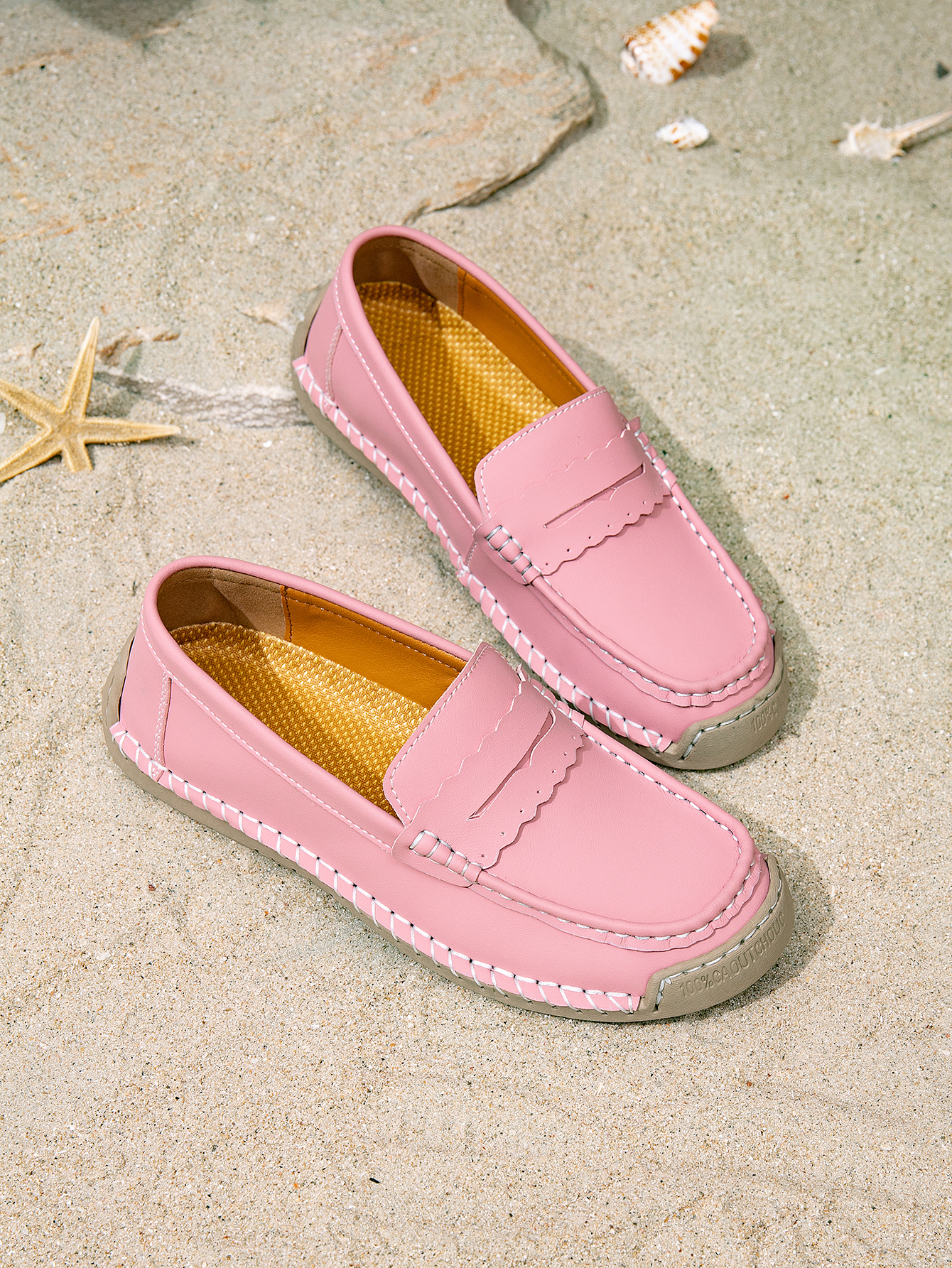 2025 Cross-Border Amazon Popular Spring And Autumn Large Size Women'S Shoes Anti-Slip Soft Sole Casual Shoes Hand-Stitched Mother'S Shoes