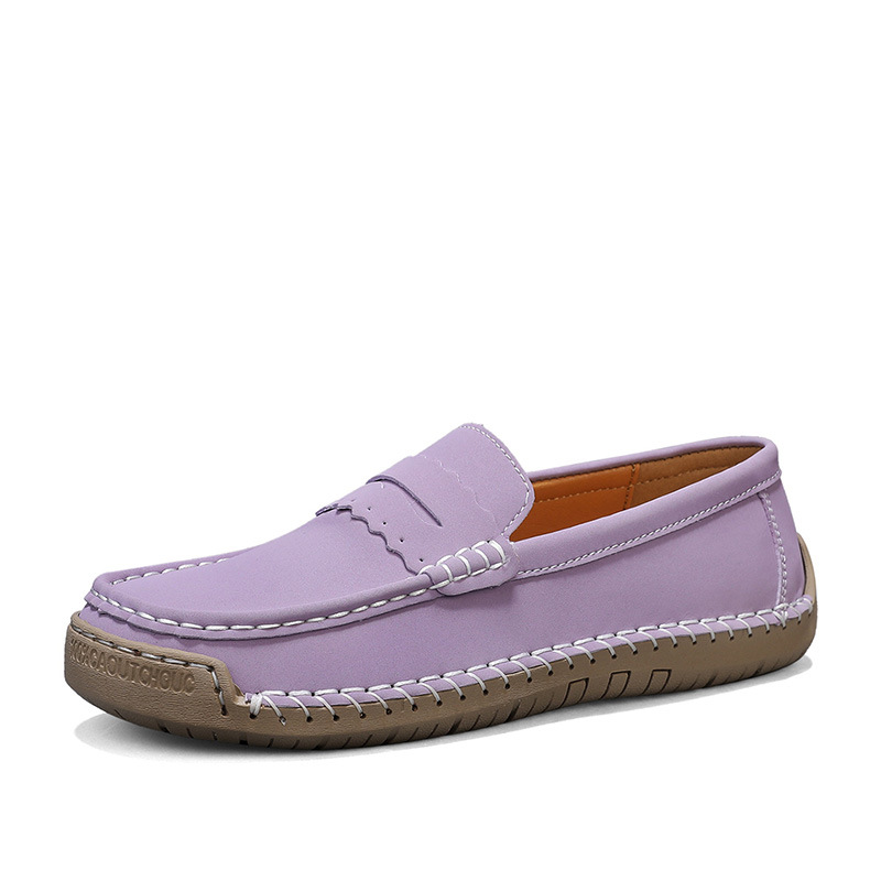 2025 Cross-Border Amazon Popular Spring And Autumn Large Size Women'S Shoes Anti-Slip Soft Sole Casual Shoes Hand-Stitched Mother'S Shoes