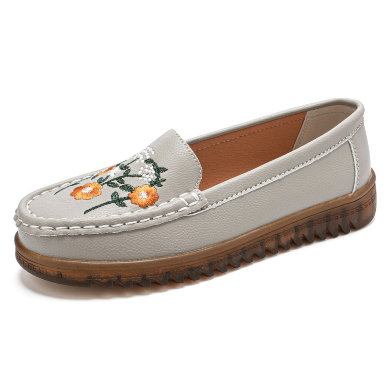 🔥Last Day 60% OFF🔥Women's Floral Embroidered Slip-On Loafers - Soft Sole